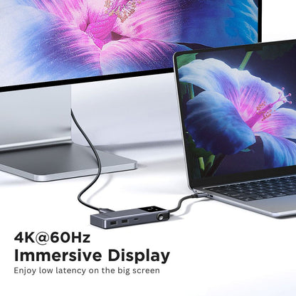 Hub USB-C UGREEN Uno (75179), 2 x USB-A - 2 x USB-C - 1 x HDMI - 1 x SD - 1 x microSD, Gri