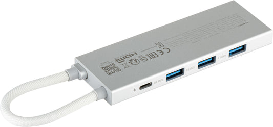 Hub USB-C Xiaomi, 3 x USB-A 3.0 - 1 x USB-C - 1 x HDMI, Alb BHR8804GL