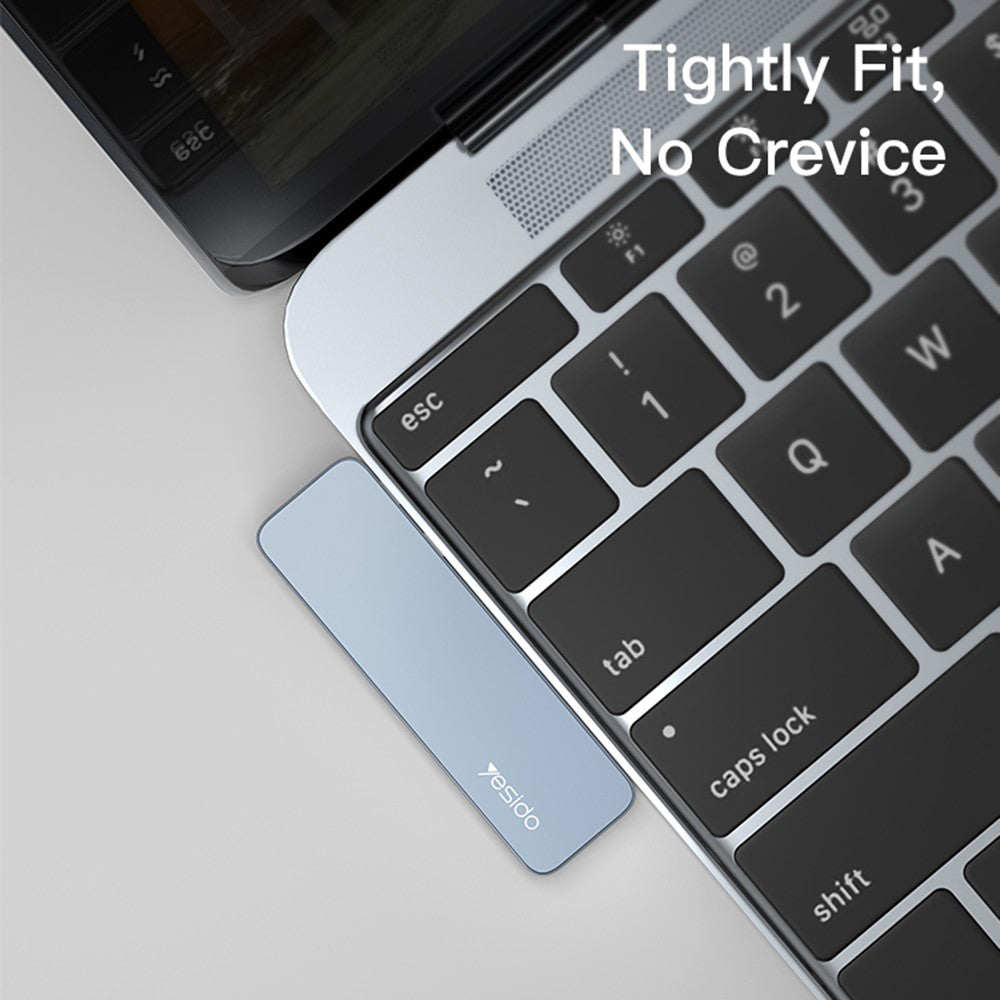 Hub USB-C Yesido HB10 pentru Apple MacBook Pro / Air, 6in1, Gri