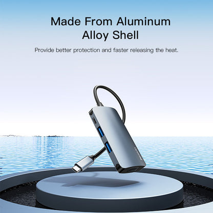 Hub USB-C Yesido HB16, 7in1, Gri