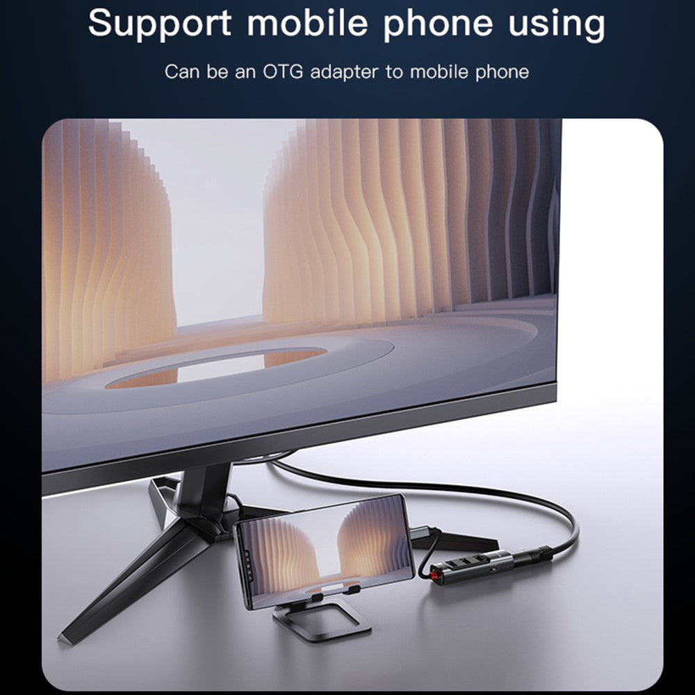 Hub USB-C Yesido HB22, 5in1, Gri