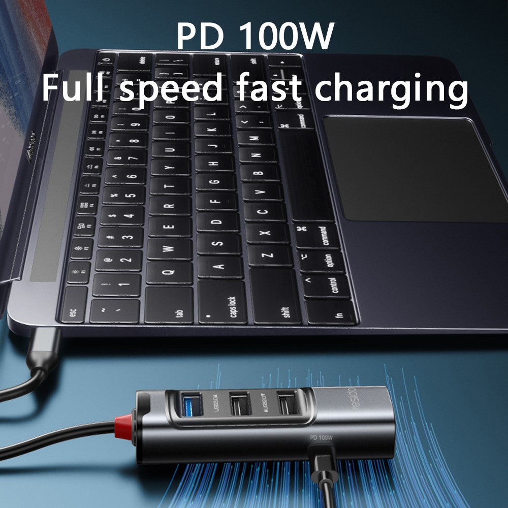 Hub USB-C Yesido HB23, 5in1, Gri