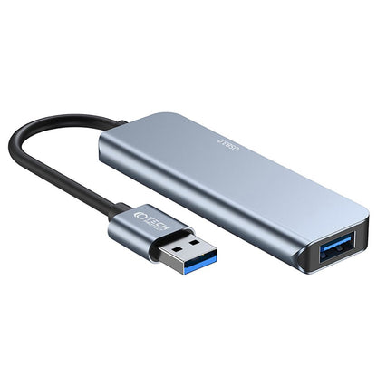 Hub USB Tech-Protect V0, 3 x USB-A 3.0 - 1 x USB-A - 1 x USB-C, Gri