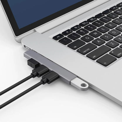 Hub USB Techsuit H14 ZenithDock, 4in1, Gri
