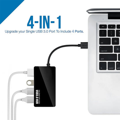 Hub USB Techsuit H15 QuantumNode, 4in1, Negru