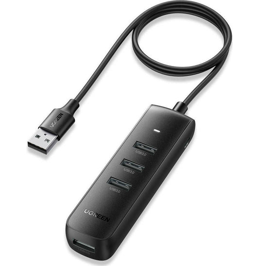 Hub USB UGREEN CM416, 4 x USB-A 3.0, 1m, Negru