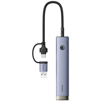 Hub USB / USB-C Baseus UltraJoy, 4 x USB-A 3.2 - 1 x USB-C, Gri B0005280B811-15
