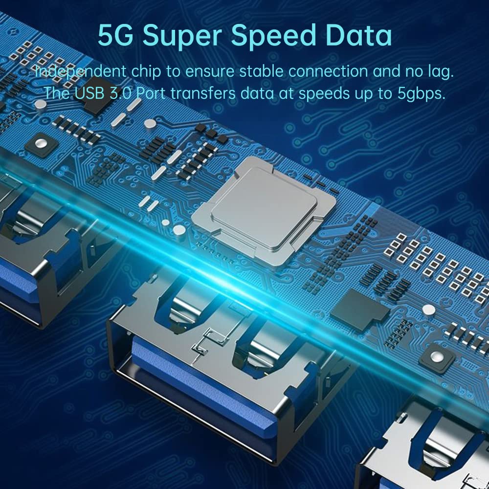 Hub USB / USB-C Techsuit H8 DataBridge, 4in1, Gri