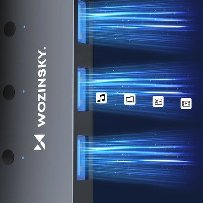 Hub USB WZK WHS080YSS, 4 x USB-A 3.0, Gri