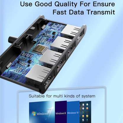 Hub USB Yesido HB12, 4in1, Gri