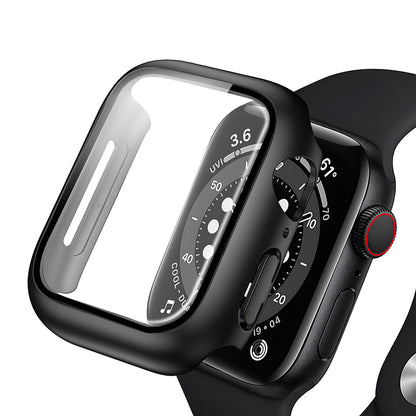Husa Anank Screen Guard pentru Apple Watch Series 7 41mm, Neagra