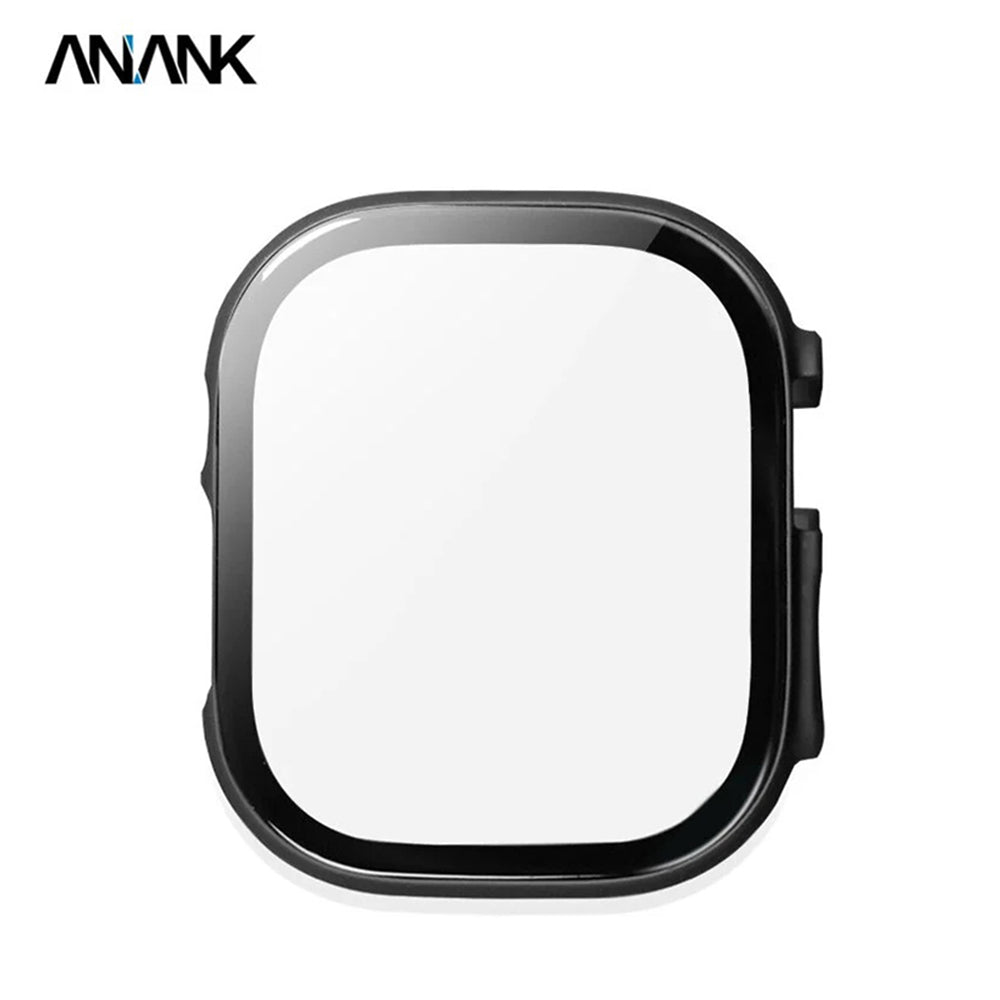 Husa Anank Screen Guard pentru Apple Watch Series 7 41mm, Neagra
