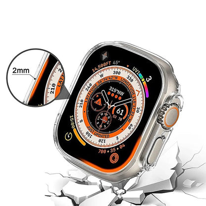 Husa Anank Screen Guard pentru Apple Watch Series 7 45mm, Neagra