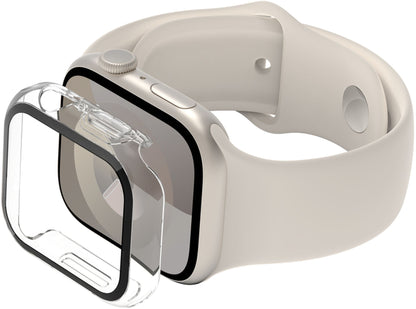 Husa Belkin ScreenForce TemperedCurve pentru Apple Watch  44mm / 45mm Series, Transparenta OVG004zzCL-REV