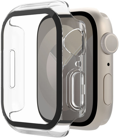 Husa Belkin ScreenForce TemperedCurve pentru Apple Watch  44mm / 45mm Series, Transparenta OVG004zzCL-REV