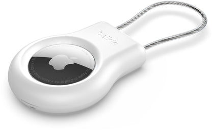 Husa Belkin Wire Cable pentru Apple AirTag, Alba MSC009btWH