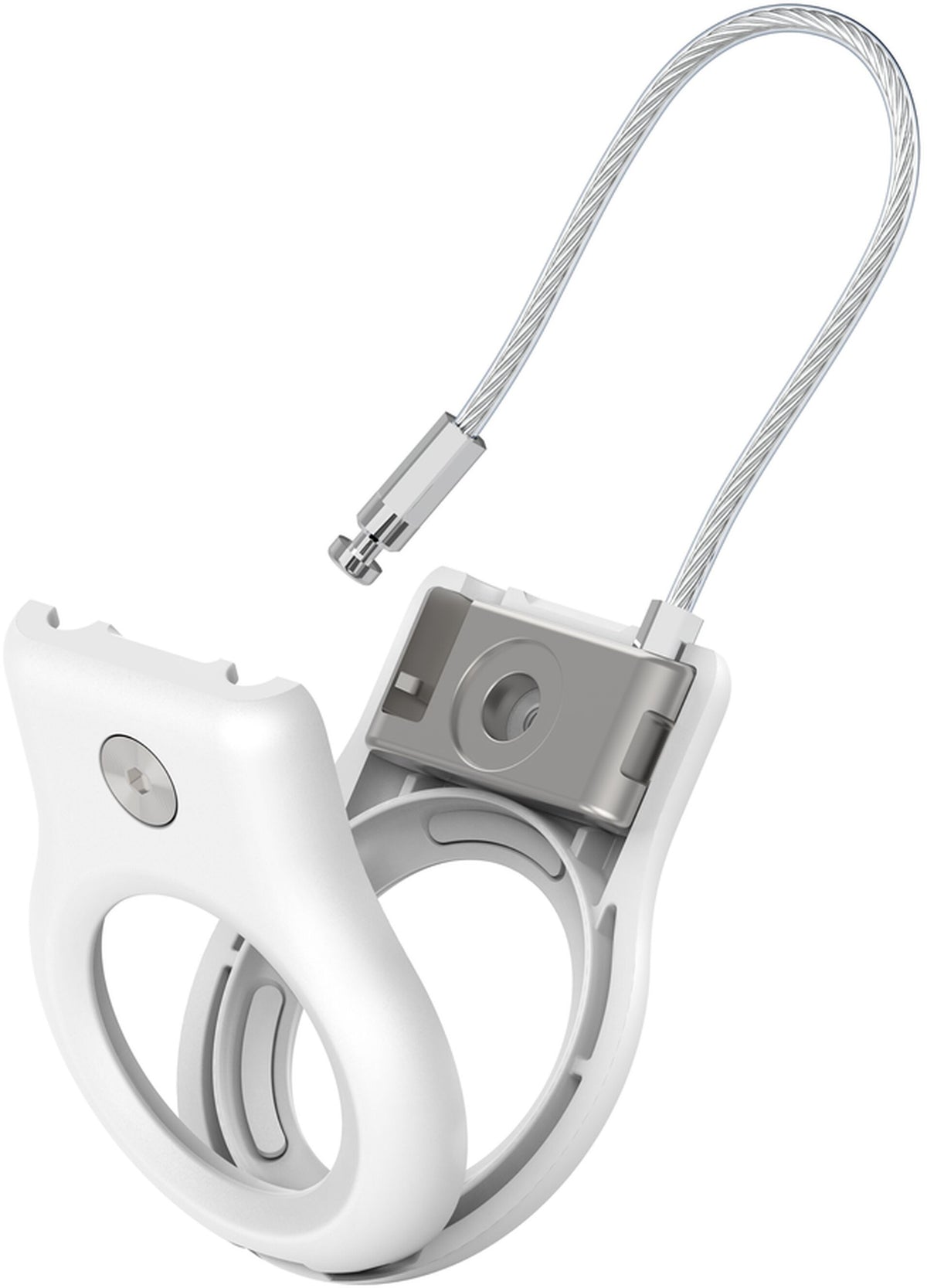Husa Belkin Wire Cable pentru Apple AirTag, Alba MSC009btWH