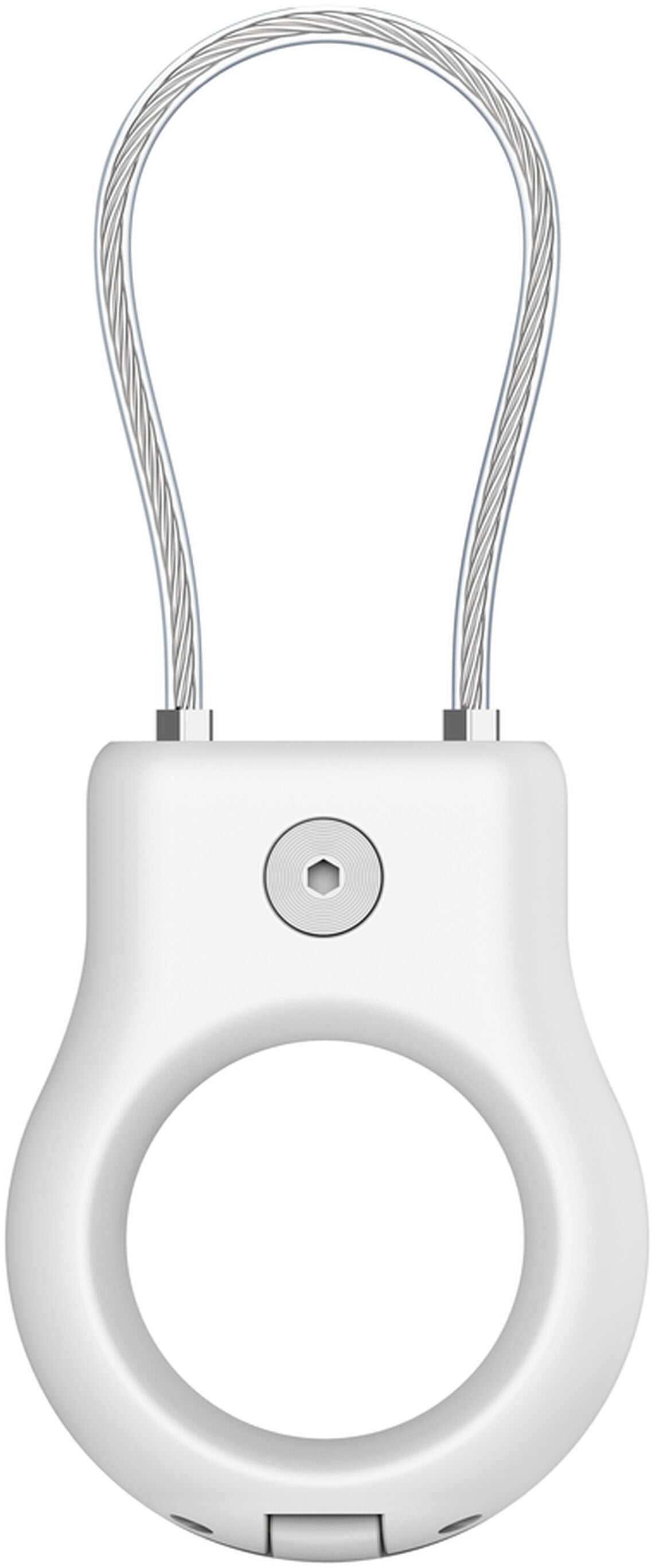 Husa Belkin Wire Cable pentru Apple AirTag, Alba MSC009btWH