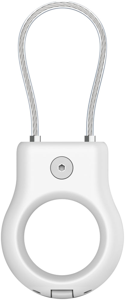 Husa Belkin Wire Cable pentru Apple AirTag, Alba MSC009btWH