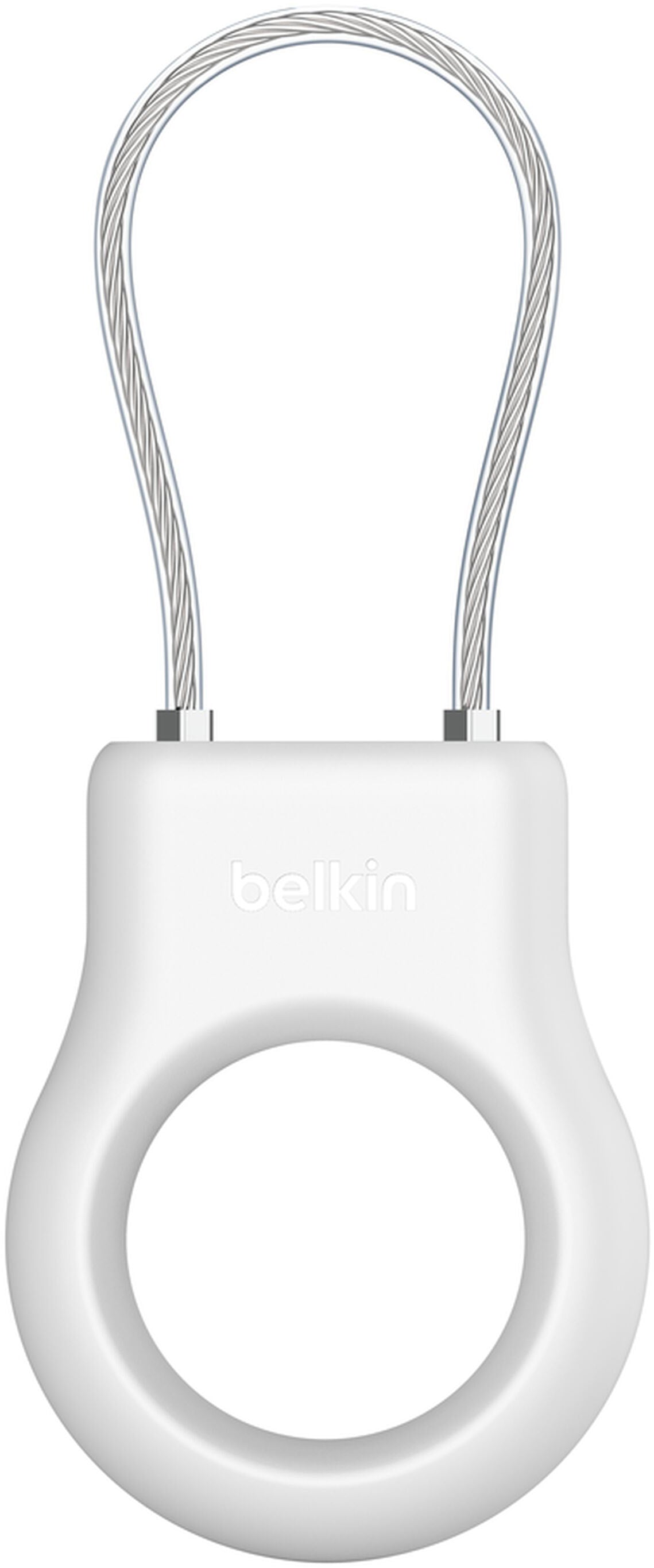 Husa Belkin Wire Cable pentru Apple AirTag, Alba MSC009btWH