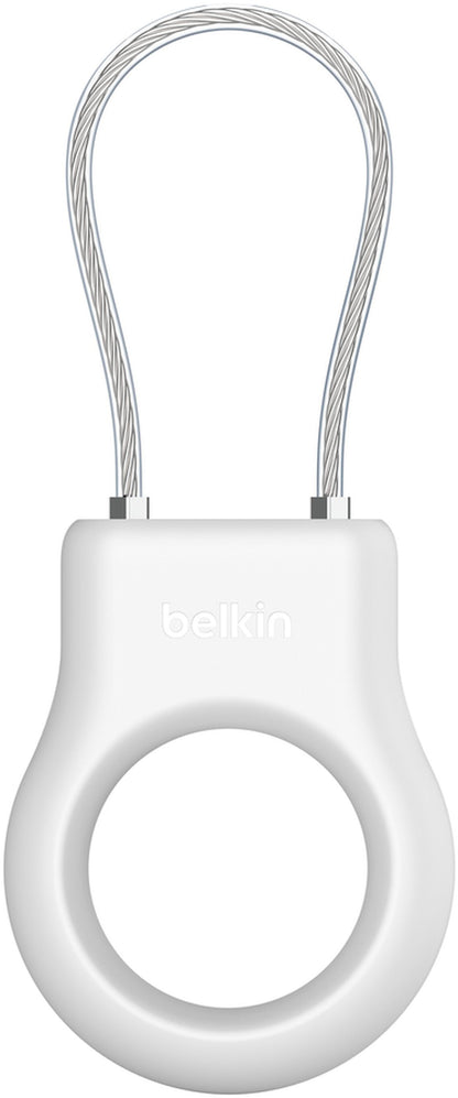 Husa Belkin Wire Cable pentru Apple AirTag, Alba MSC009btWH