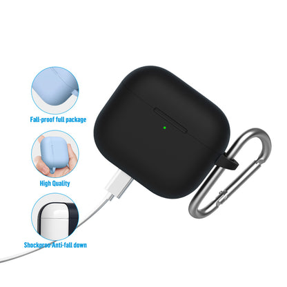 Husa Blueo Liquid pentru Apple AirPods 3, Neagra