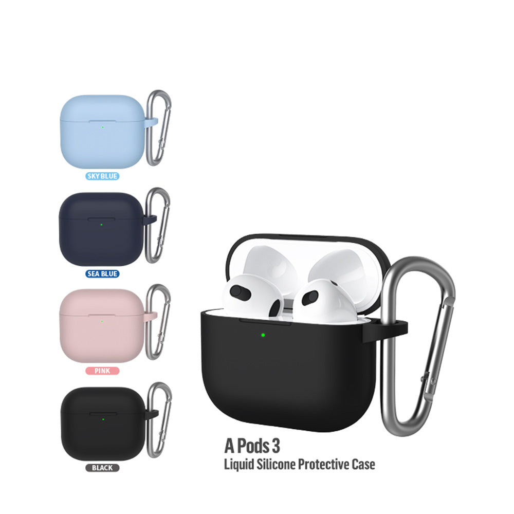 Husa Blueo Liquid pentru Apple AirPods 3, Roz