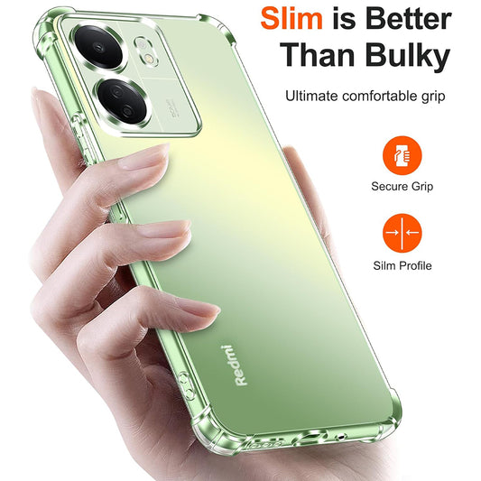 Husa cu Protectie Camera pentru Xiaomi Poco C65 / Redmi 13C, Techsuit, Shockproof Clear, Transparenta