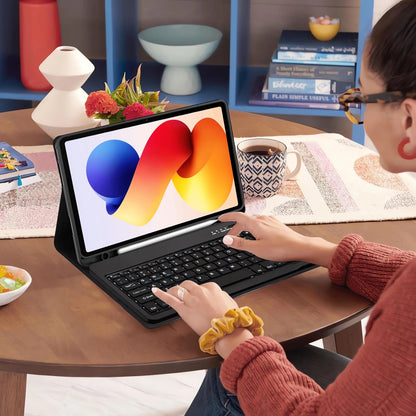 Husa Cu Tastatura pentru Xiaomi Poco Pad M1 / Redmi Pad 2 Pro, Tech-Protect, SC PEN, Neagra