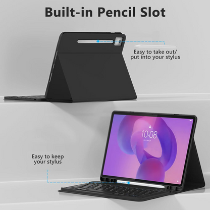 Husa Cu Tastatura pentru Lenovo Idea Tab Pro, Tech-Protect, SC PEN, Neagra
