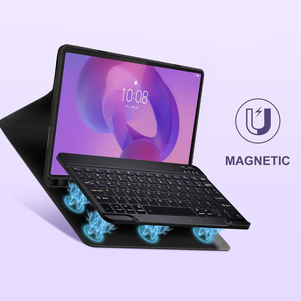 Husa Cu Tastatura pentru Lenovo Idea Tab Pro, Tech-Protect, SC PEN, Neagra