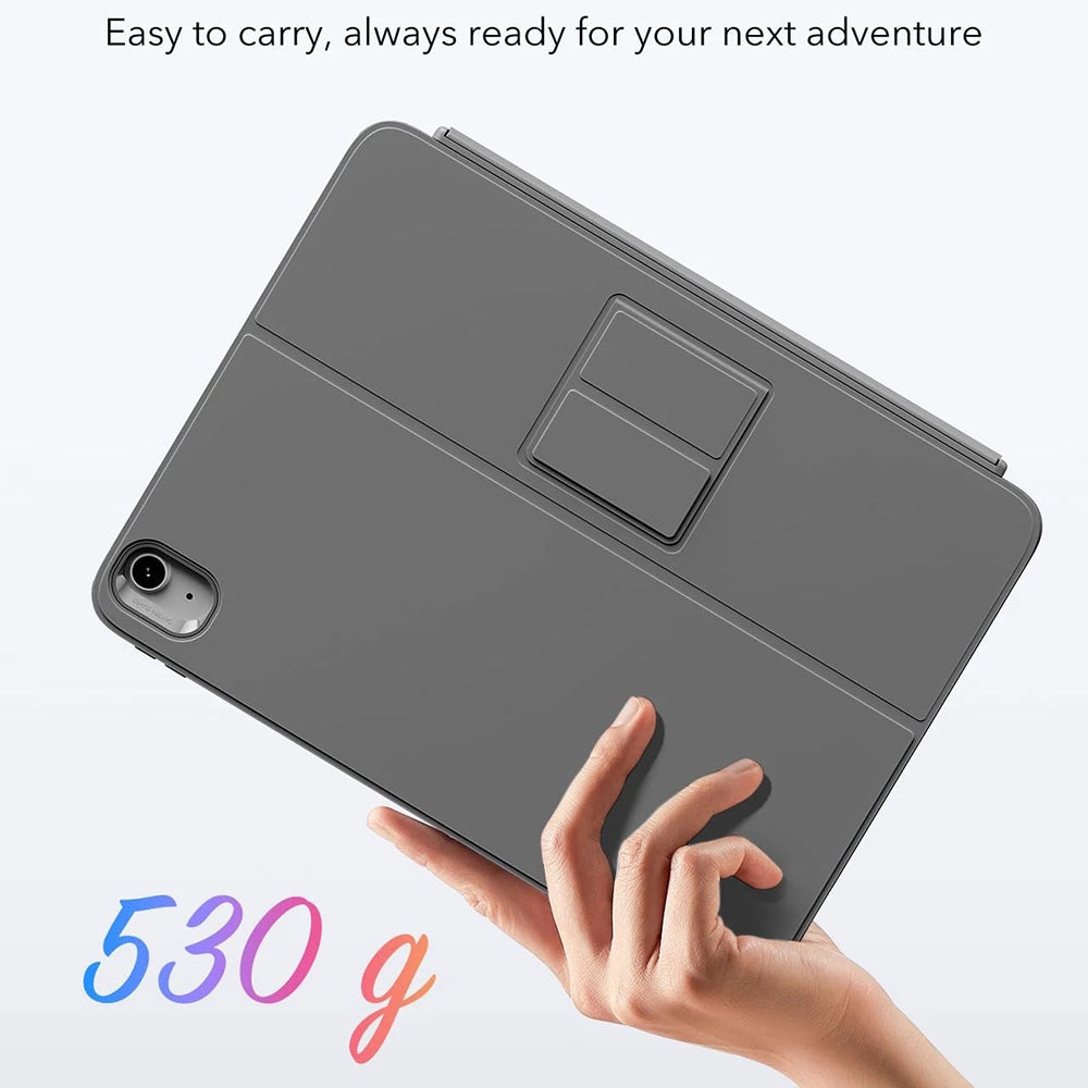 Husa cu Tastatura pentru Apple iPad (2025) / (2022), ESR, Flex, Gri