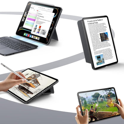 Husa cu Tastatura pentru Apple iPad (2025) / (2022), ESR, Shift, Gri