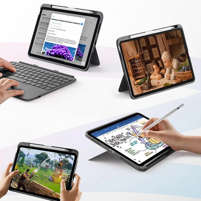 Husa cu Tastatura pentru Apple iPad Air 11 (2026) / iPad Air 11 (2025) / Air 11 (2024) / Air (2022) / Air (2020), ESR, Flex, Gri