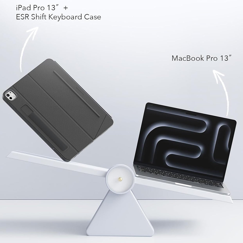 Husa cu Tastatura pentru Apple iPad Air 13 (2025) / Air 13 (2024), ESR, Shift, Gri