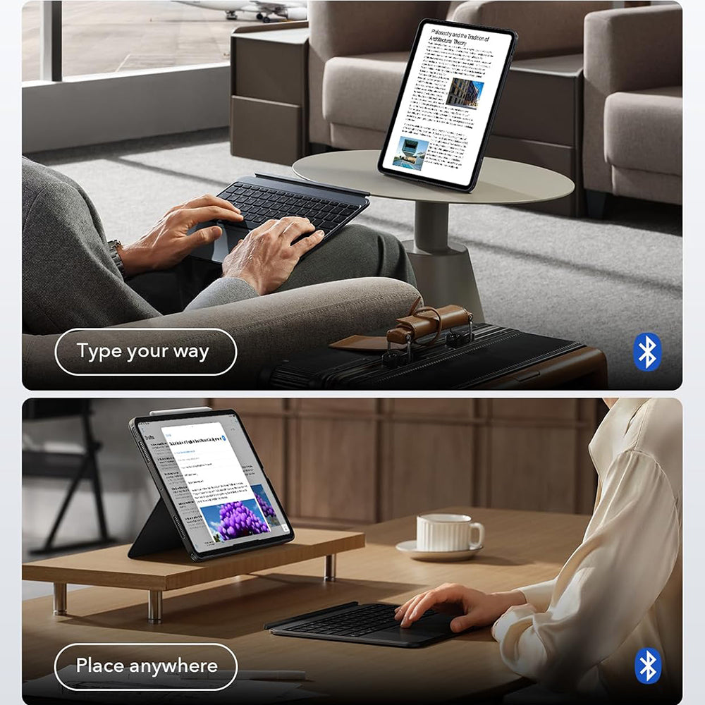 Husa cu Tastatura pentru Apple iPad Pro 11 (2024), ESR, Shift, Gri