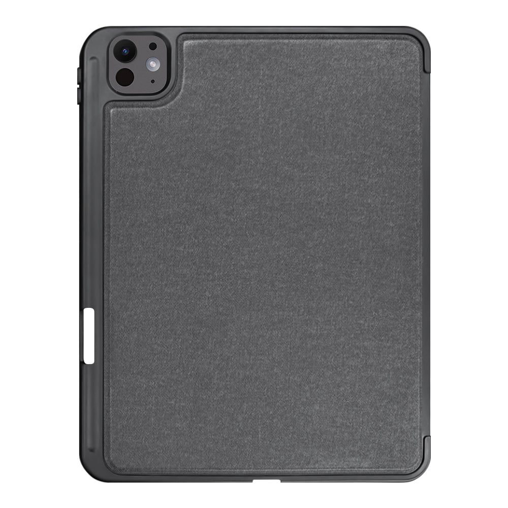 Husa cu Tastatura pentru Apple iPad Pro 11 (2024), Techsuit, KeyTab Pro, Neagra