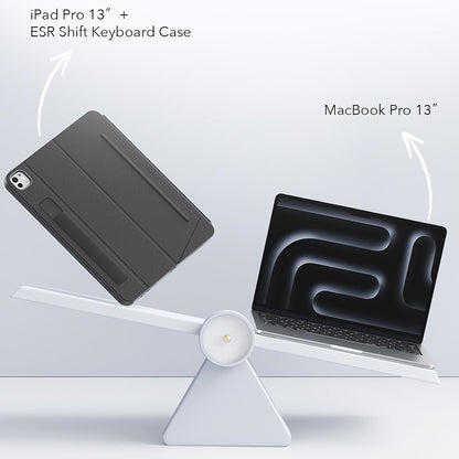Husa cu Tastatura pentru Apple iPad Pro 13 (2024), ESR, Shift, Gri