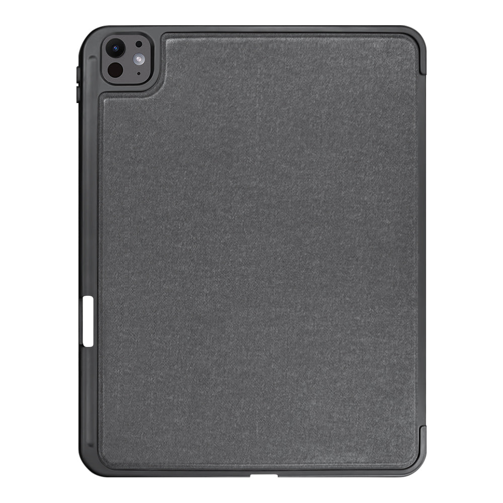 Husa cu Tastatura pentru Apple iPad Pro 13 (2024), Techsuit, KeyTab Pro, Neagra