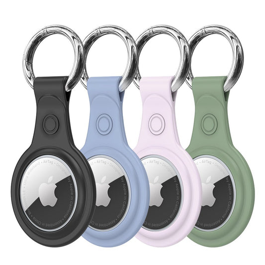 Husa DUX DUCIS Secure pentru Apple AirTag, Set 4 bucati, Neagra / Albastra / Roz / Verde