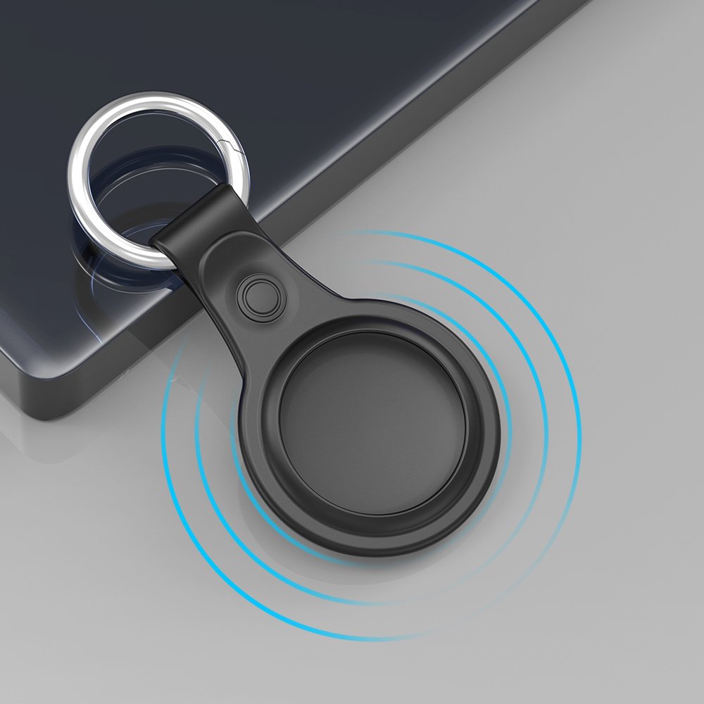 Husa DUX DUCIS Secure pentru Apple AirTag, Set 4 bucati, Neagra / Albastra / Roz / Verde