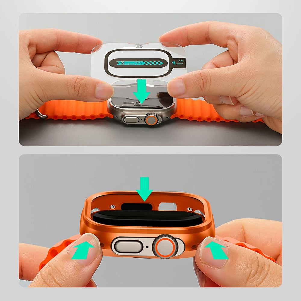Husa ESR Armorite pentru Apple Watch Ultra Series, Gri