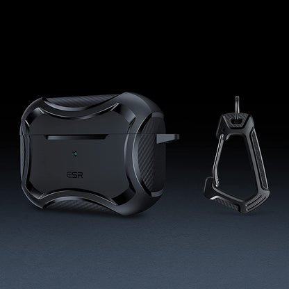 Husa ESR Cyber Armor Tough pentru Apple AirPods Pro Series, Neagra