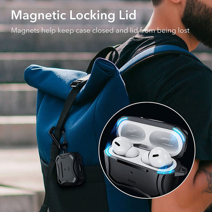 Husa ESR Cyber Armor Tough pentru Apple AirPods Pro Series, Neagra