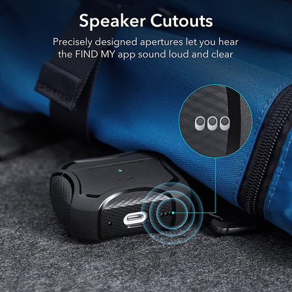 Husa ESR Cyber Armor Tough pentru Apple AirPods Pro Series, Neagra