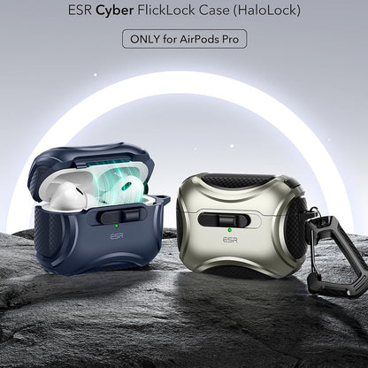 Husa ESR Cyber pentru Apple AirPods Pro Series, Albastra