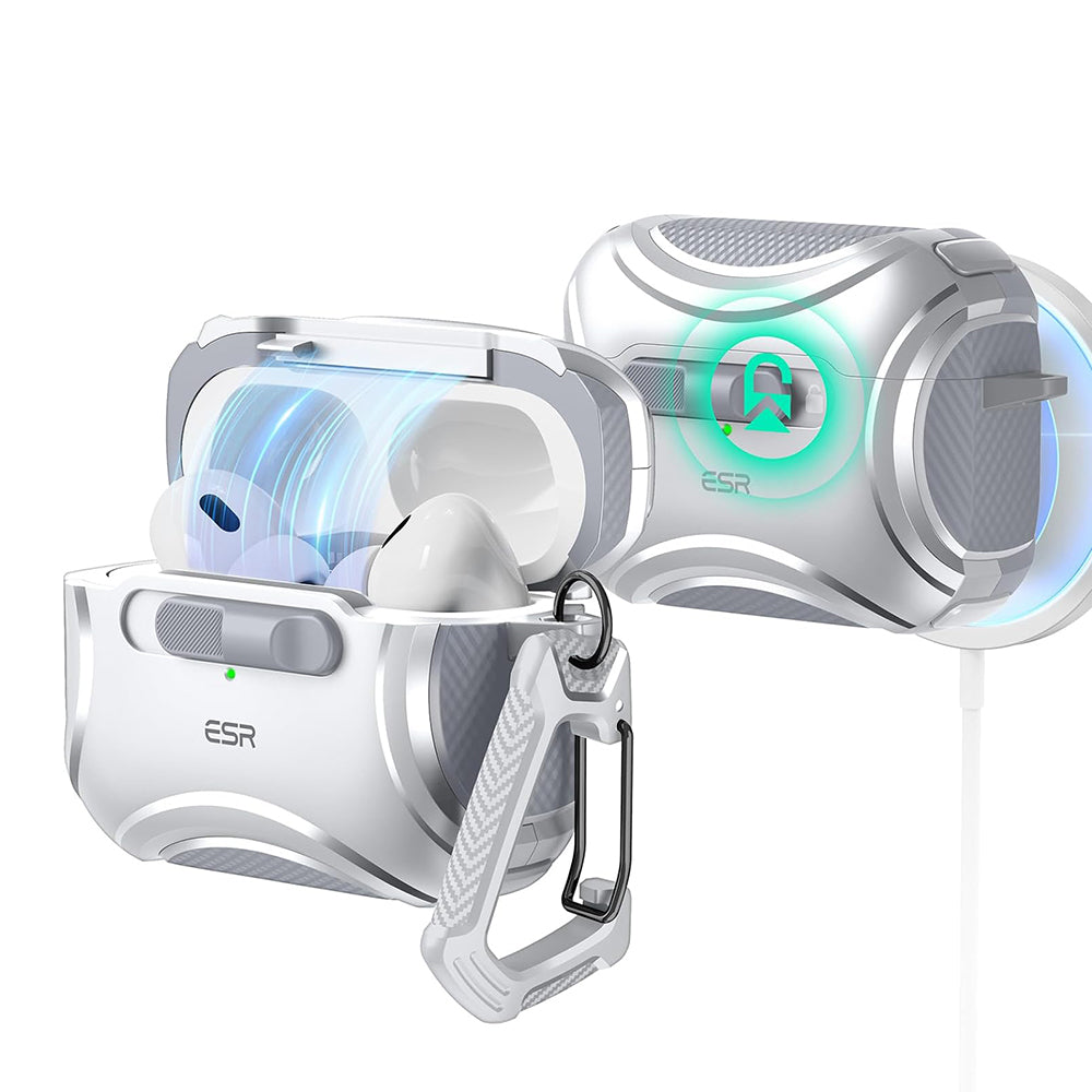 Husa ESR Cyber pentru Apple AirPods Pro Series, Gri