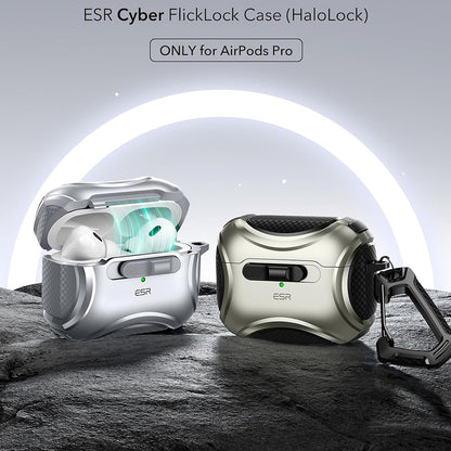Husa ESR Cyber pentru Apple AirPods Pro Series, Gri