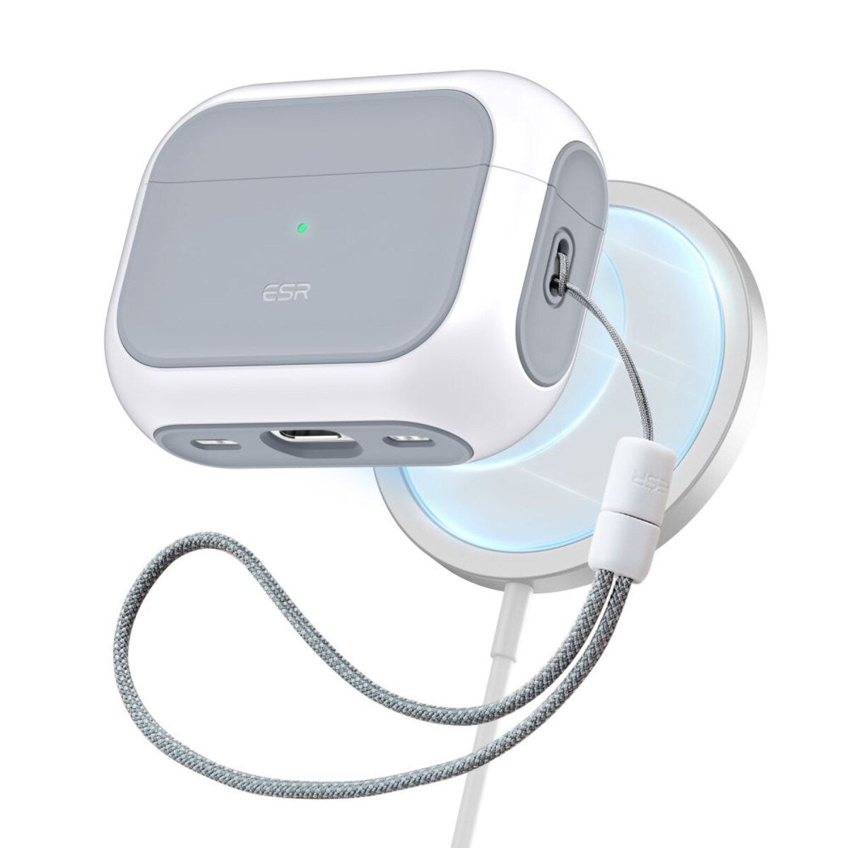 Husa ESR Orbit Hybrid pentru Apple Airpods Pro 3, Alba