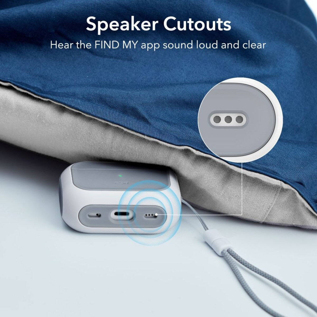 Husa ESR Orbit Hybrid pentru Apple Airpods Pro 3, Alba